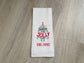 Personalized Christmas Tree Kitchen Towel, Holiday Decor