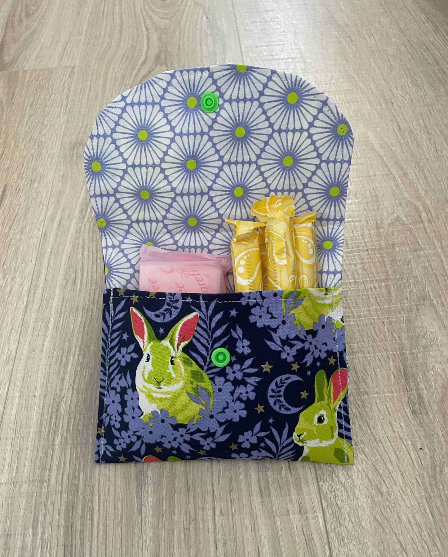 Privacy Pouch Tampon and Sanitary Pad Case Holder