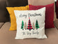 Personalized Christmas Pillow, Family Name Christmas Decor