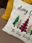 Personalized Christmas Pillow, Family Name Christmas Decor