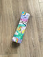 Handmade Crayon Roll Up, Crayon Tote, Crayon Holder featuring Rainbow Unicorns with Included Crayons
