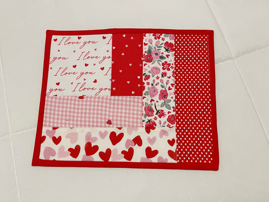 Quilted Valentine Mug Rug: Sip, Snack, Smile