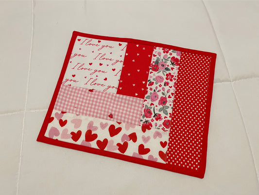 Quilted Valentine Mug Rug: Sip, Snack, Smile
