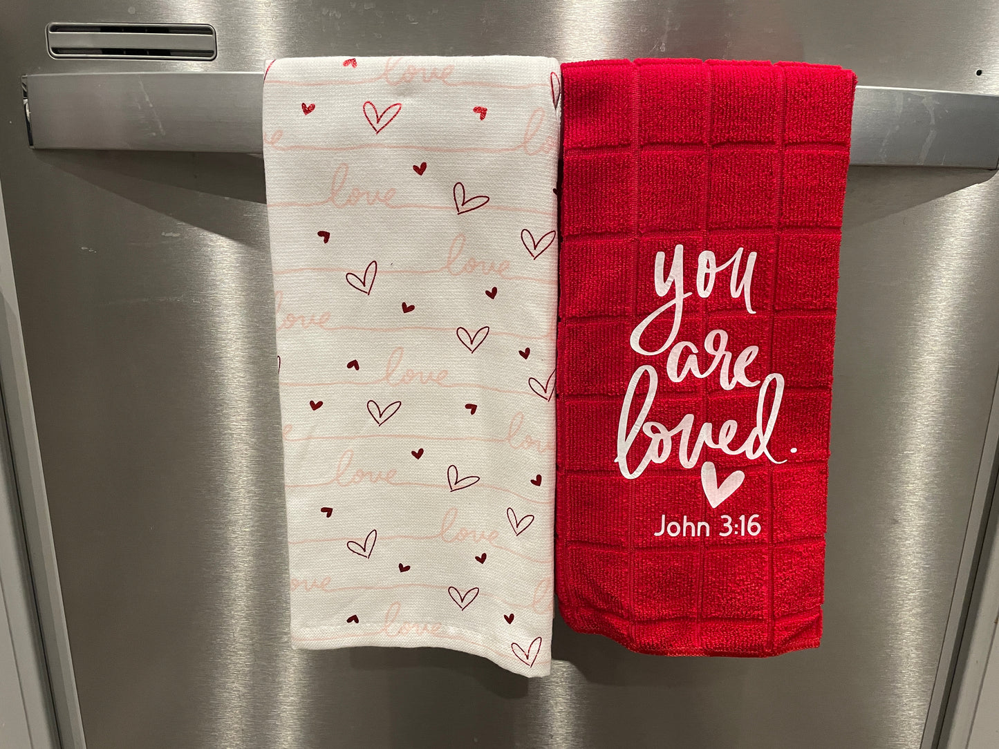 Valentine Day Decor, You are Loved Kitchen Towel Gift Set