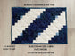 Handmade Casserole Hot Pad, Oversized Kitchen Potholder, Blue and White Table Centerpiece