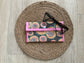 Pink & Yellow Retro Circles Eyeglass Case