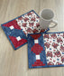 Quilted Vintage Red Truck Coasters/Mug Rugs