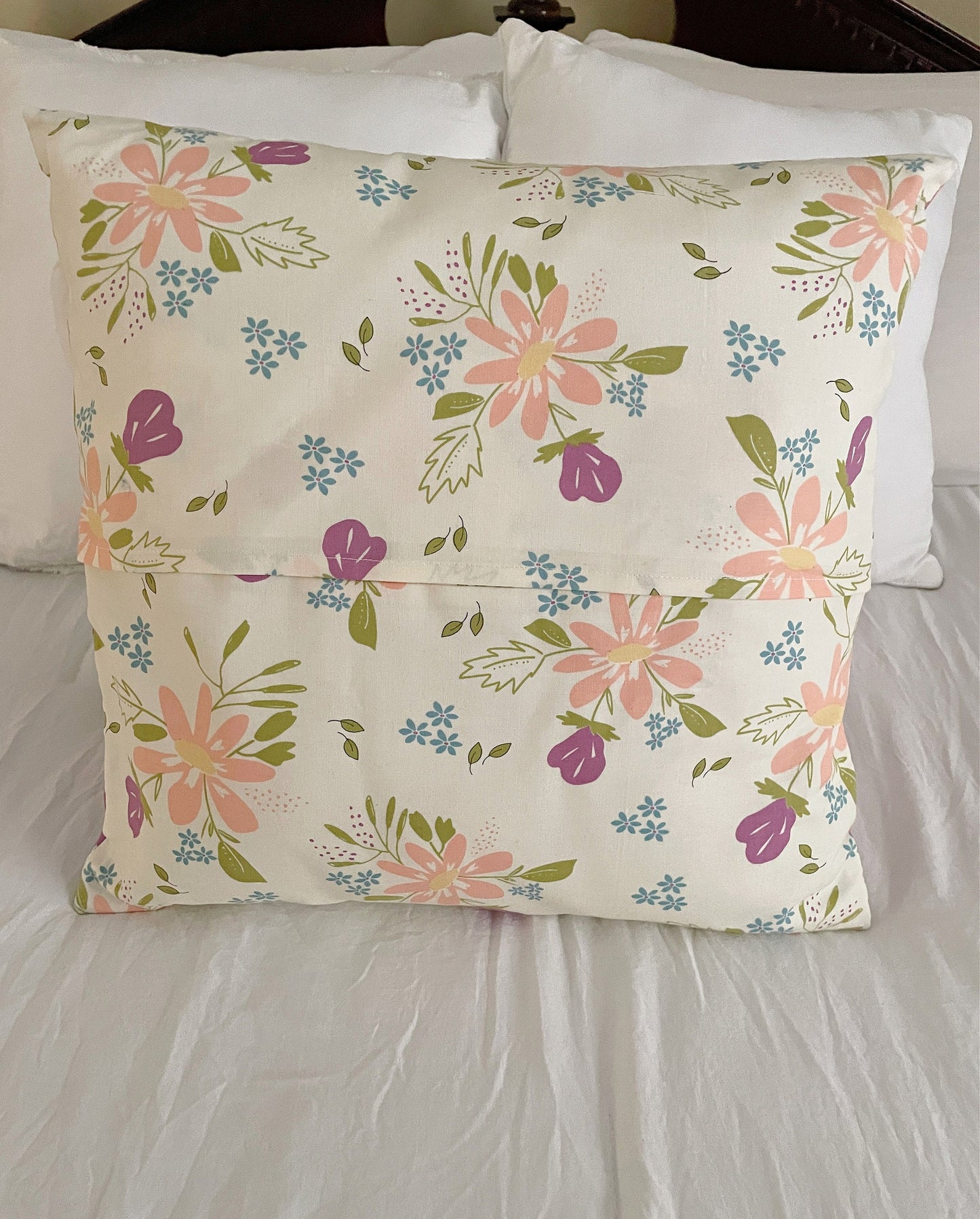 Quilted Throw Pillow, Gift for Mom