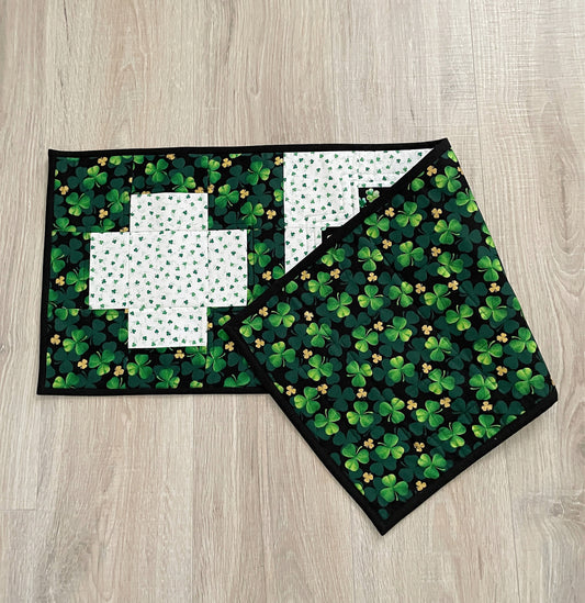 St. Patrick Day Quilted Table Runner